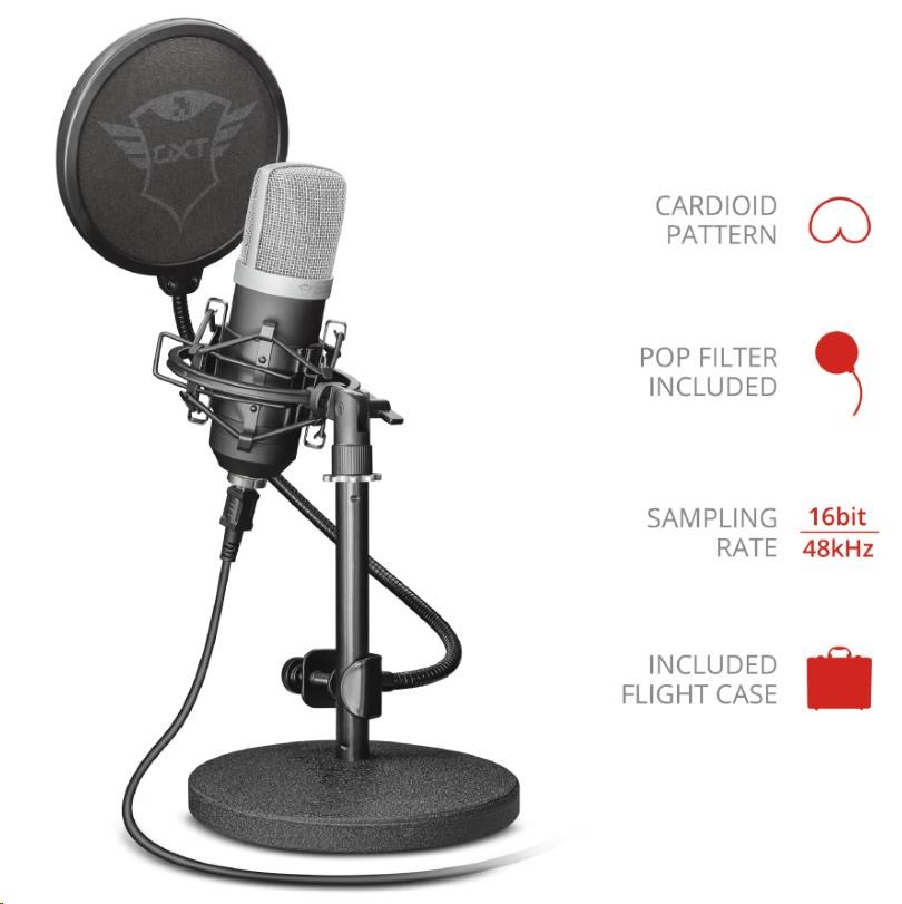 Mikrofón TRUST GXT 252 Emita Streaming Microphone3 