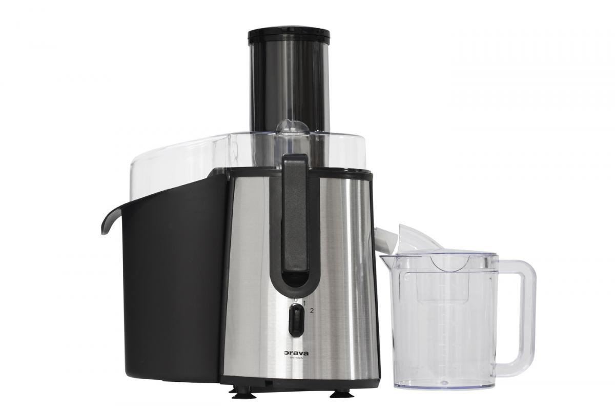 Orava OS-109 A odšťavňovač, 850 W, vysokootáčkový, 80 dB, objem 1 l, 1800 RPM, stříbrná / černá1 