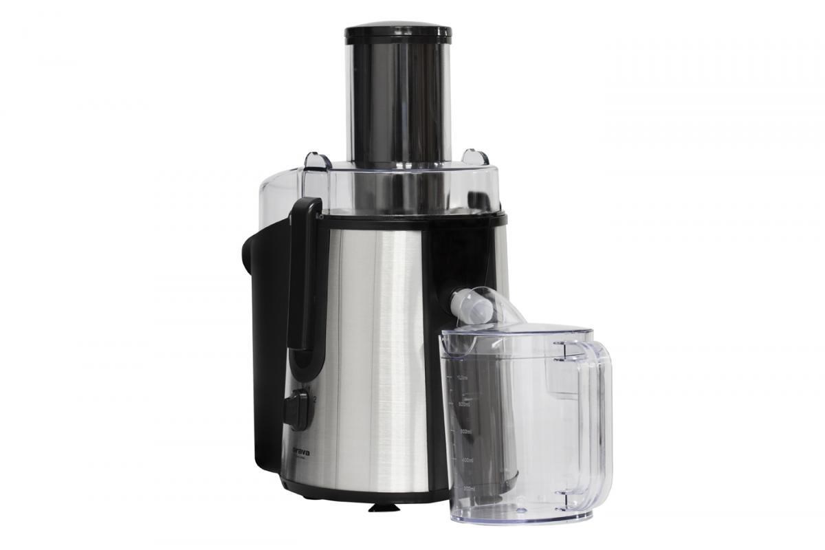 Orava OS-109 A odšťavňovač, 850 W, vysokootáčkový, 80 dB, objem 1 l, 1800 RPM, stříbrná / černá0 