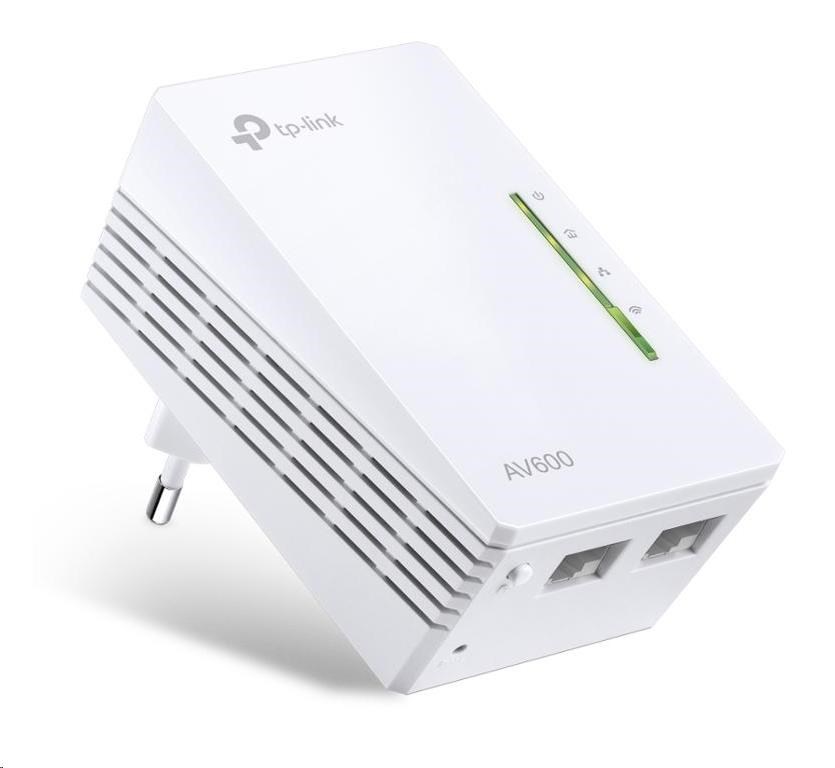 TP-Link TL-WPA4220 WiFi4 powerline adaptér repeater (N300,  AV600, 2x100Mb/ s, HomePlug AV2)1 
