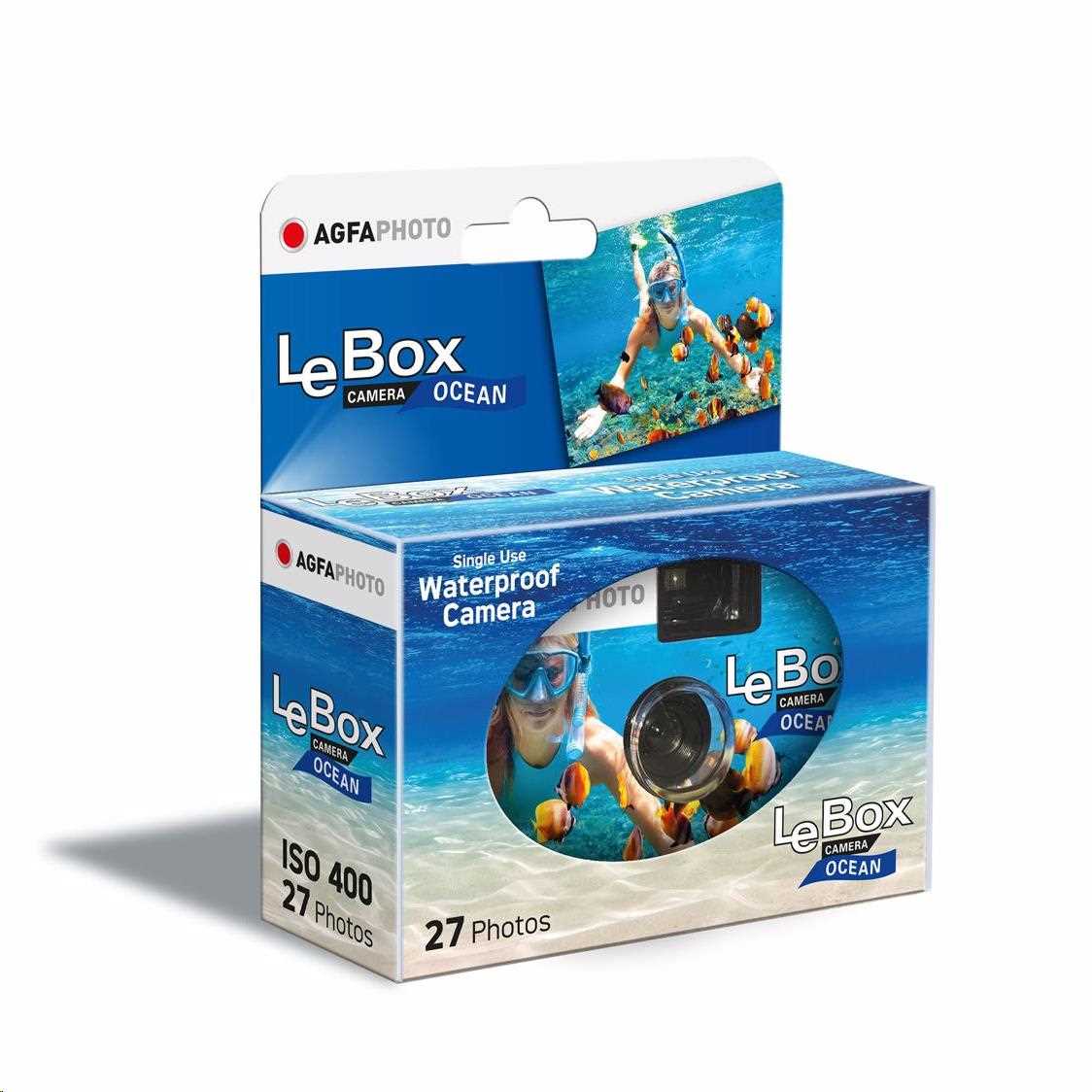 Agfaphoto LeBox Ocean 400/ 27 - jednorázový analogový fotoaparát0 