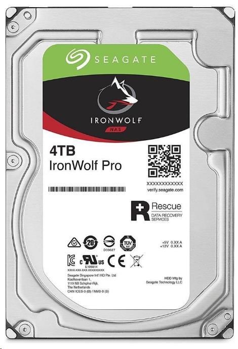 Bazar - SEAGATE HDD IRONWOLF PRO (NAS) 4TB SATAIII/ 600,  7200rpm,  128MB cache,  recertified product1 