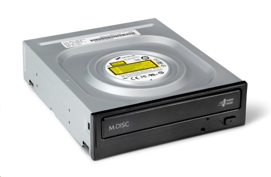 HITACHI LG - interná mechanika DVD-W/ CD-RW/ DVD±R/ ±RW/ RAM/ M-DISC GH24NSD5,  24x SATA,  čierna,  hromadná bez SW3 