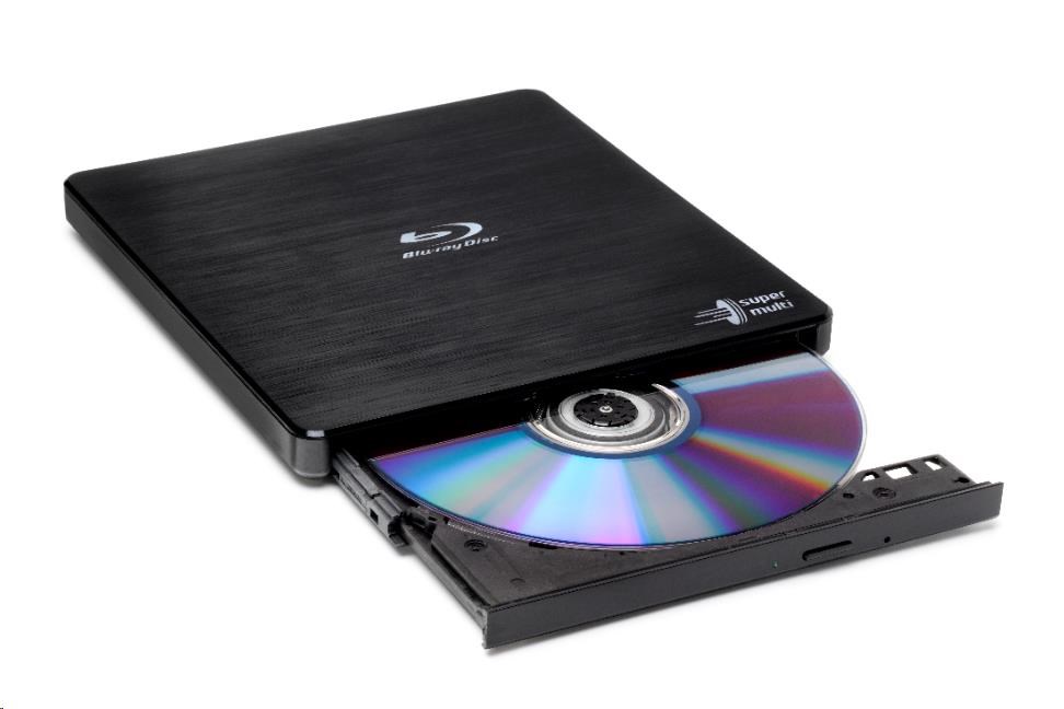 HITACHI LG - Externý disk BD-W/ CD-RW/ DVD±R/ ±RW/ RAM/ M-DISC BP55EB40,  čierny,  box+SW0 