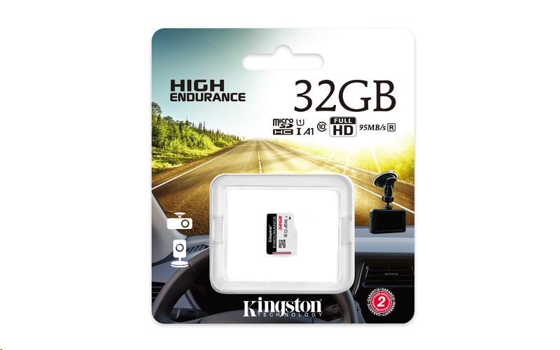Kingston 32GB microSD XC High Endurance,  95R Class 10 UHS-I U12 