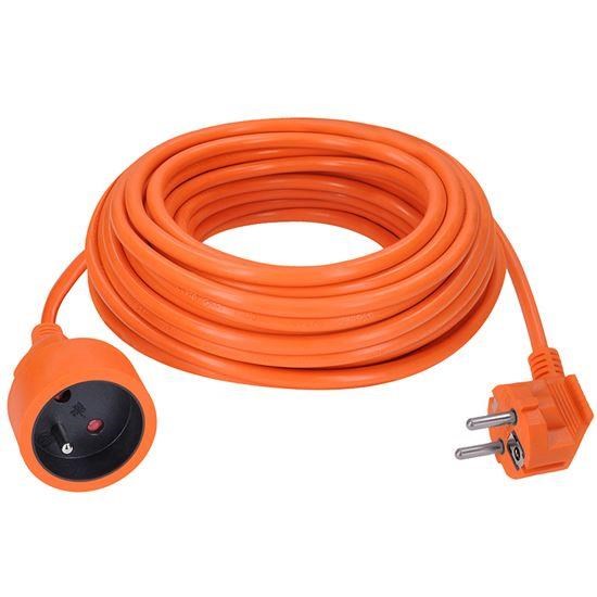 Solight prodlužovací přívod - spojka,  1 zásuvka,  10m,  3 x 1mm2,  oranžová1 