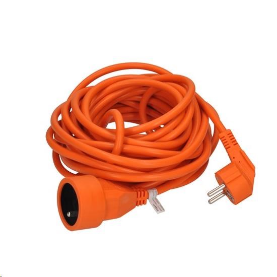 Solight prodlužovací kabel - spojka,  1 zásuvka,  oranžová,  7m1 