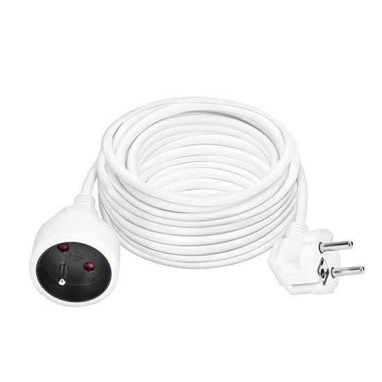 Solight prodlužovací přívod - spojka,  1 zásuvka,  10m,  3 x 1mm2,  bílá1 