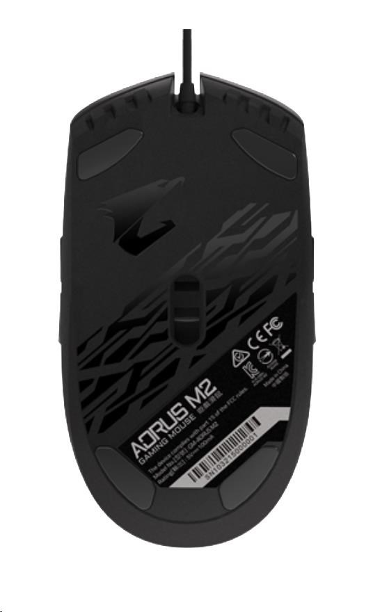 GIGABYTE myš Gaming Mouse AORUS M2,  USB,  Optical,  up to 6200 DPI4 