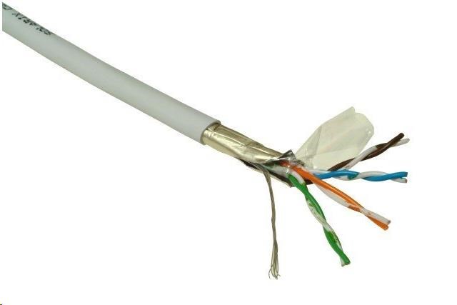 FTP kabel PlanetElite,  Cat5E,  licna(lanko),  PVC,  Dca,  šedý,  305m0 