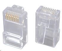 Solarix Konektor RJ45 CAT5E UTP 8p8c nestíněný neskládaný na drát  /  100 ks KRJ45/ 5SLD0 