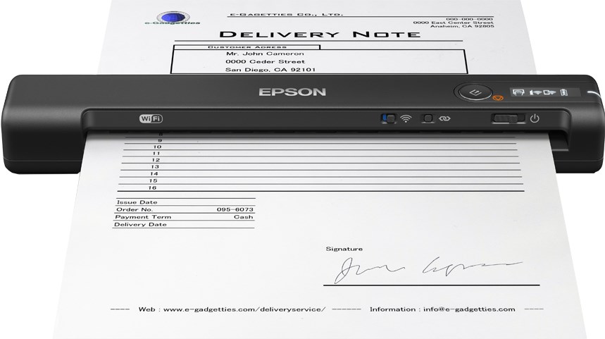 Skener EPSON WorkForce ES-60W,  A4,  600x600 dpi,  USB 2.0,  Wi-Fi Direct0 