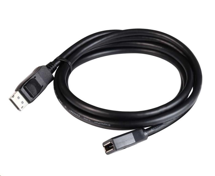 Club3D Kabel prodlužovací DisplayPort 1.4 HBR3 8K60Hz (M/ F),  2m,  28 AWG4 
