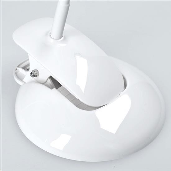 Solight LED stmívatelná lampička 2v1,  podstavec i klip,  5W 4000K,  3 barevné kryty3 