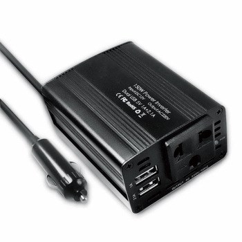 EUROCASE měnič napětí AC/ DC , 12V/ 220V,  150W,  USB,  autozástrčka0 