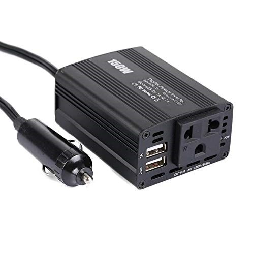 EUROCASE měnič napětí AC/ DC , 12V/ 220V,  150W,  USB,  autozástrčka1 