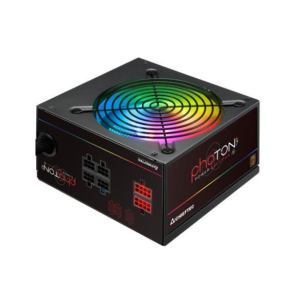 CHIEFTEC Photon Series,  CTG-750C-RGB,  750W,  12cm RGB ventilátor,  Active PFC,  modulárny,  maloobchod,  85+0 