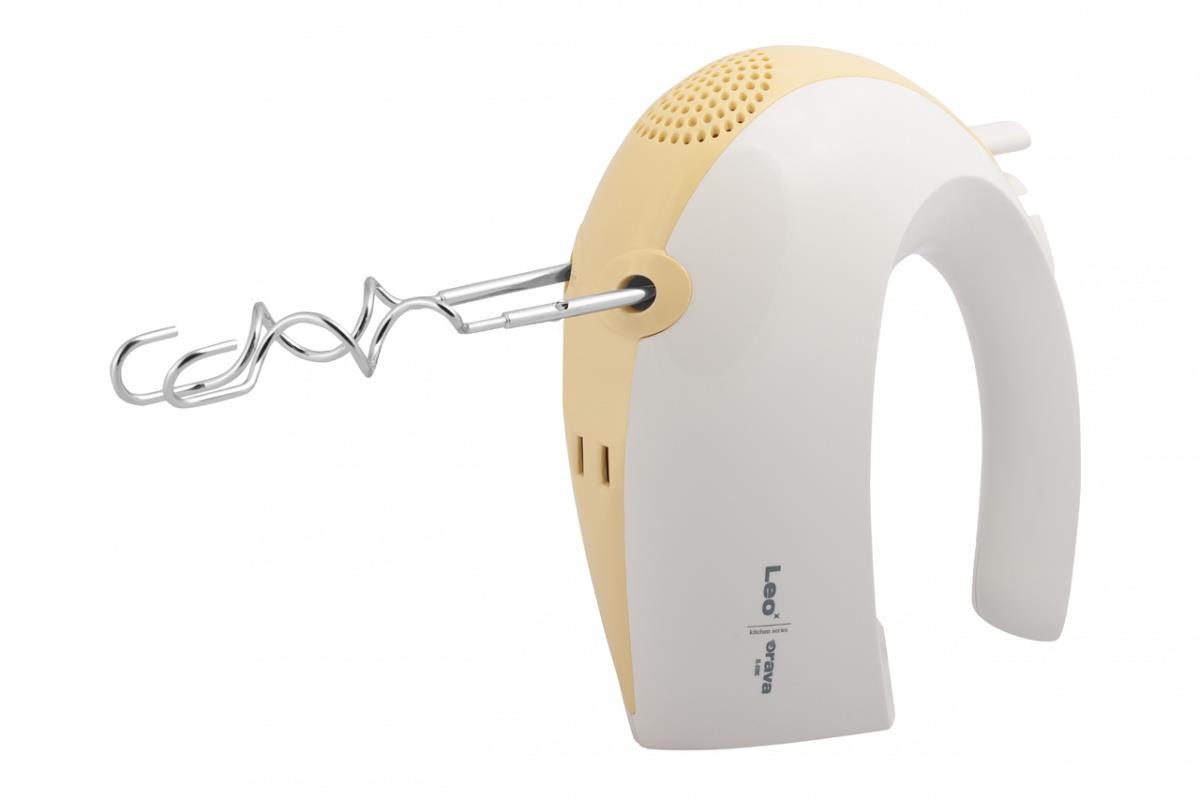 Orava SL-200 C ruční šlehač s nádobou,  300 W,  85 dB,  5 rychlostí,  mísa 2.5 l,  pulzní spínač,  bílá2 