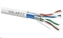 Inštalačný kábel Solarix CAT6A FFTP sivý Dca s2 d2 a1 500m SXKD-6A-FFTP-LSOH0 