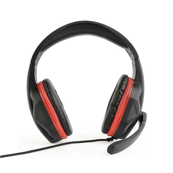 GEMBIRD sluchátka s mikrofonem GHS-03,  gaming,  černo-červená2 