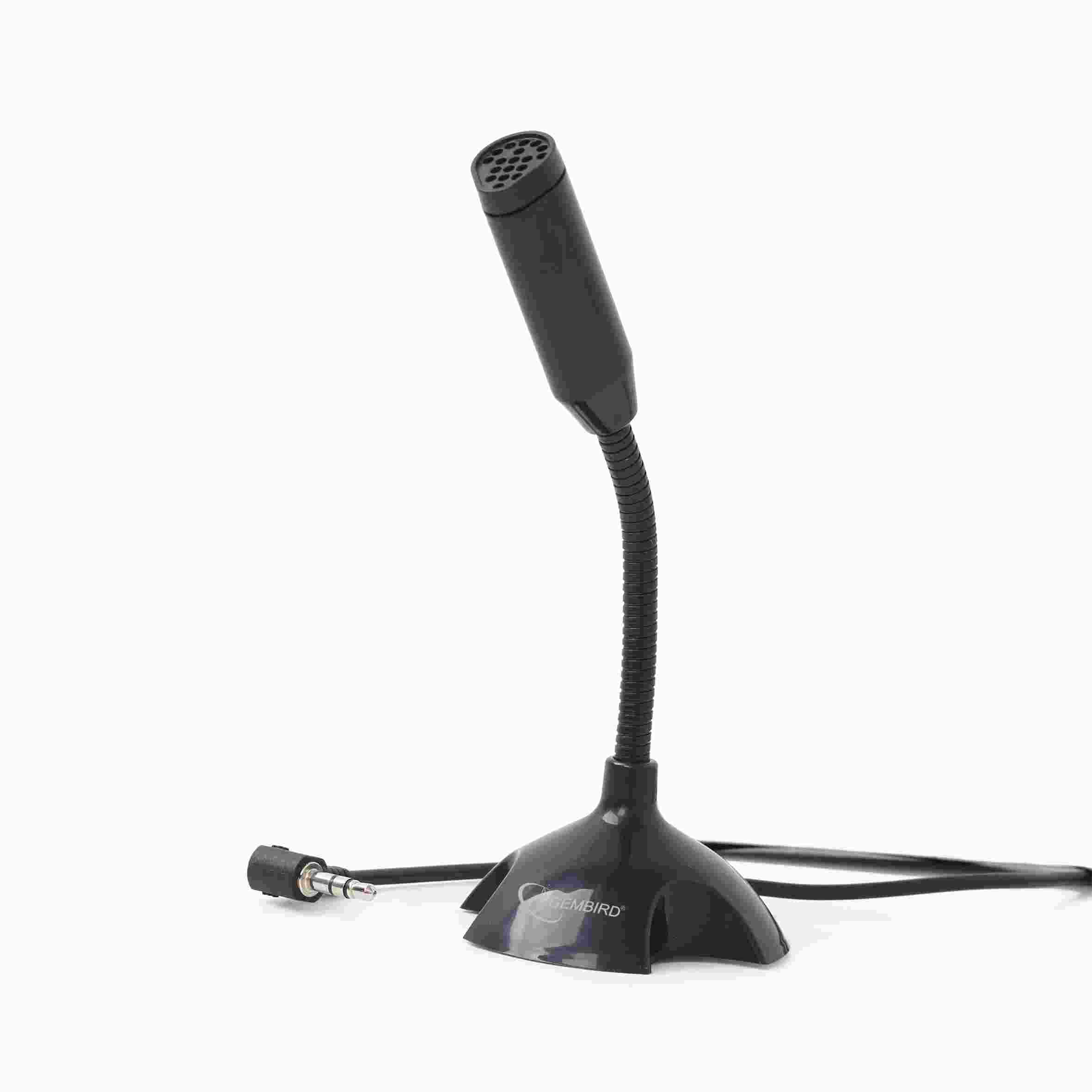 Stolný mikrofón GEMBIRD MIC-D-02, čierny0 