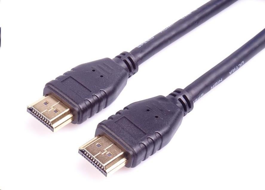 Kábel HDMI PREMIUMCORD 2.1 vysokorýchlostný + ethernetový kábel 8K@60Hz,  pozlátené konektory,  1, 5 m0 