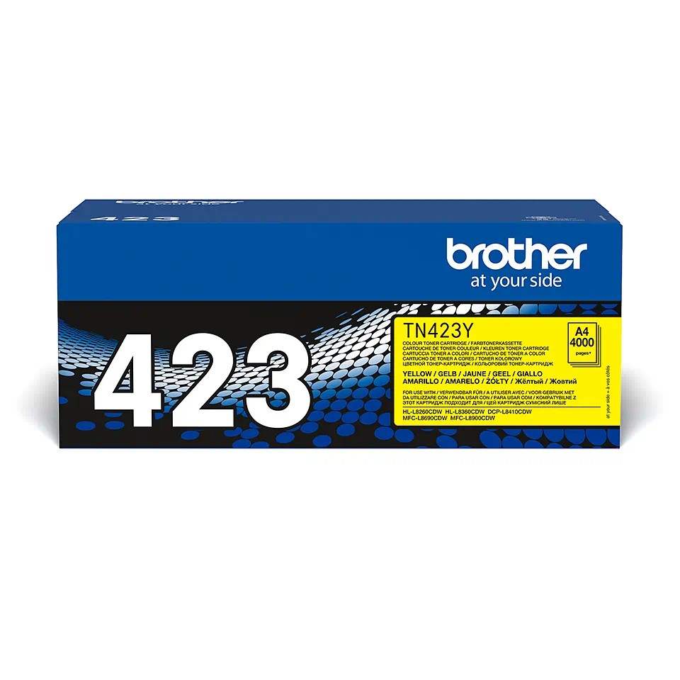 BROTHER Toner TN-423Y pro HL-L8260CDW/ HL-L8360CDW/ DCP-L8410CDW,  4.000 stran,  Yellow0 