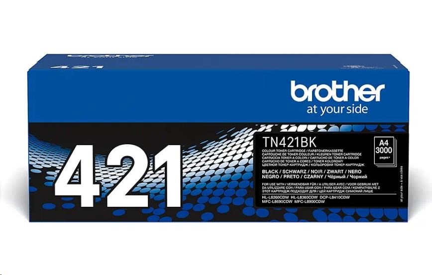 BROTHER Toner TN-421BK pro HL-L8260CDW/ HL-L8360CDW/ DCP-L8410CDW,  3.000 stran,  Black1 