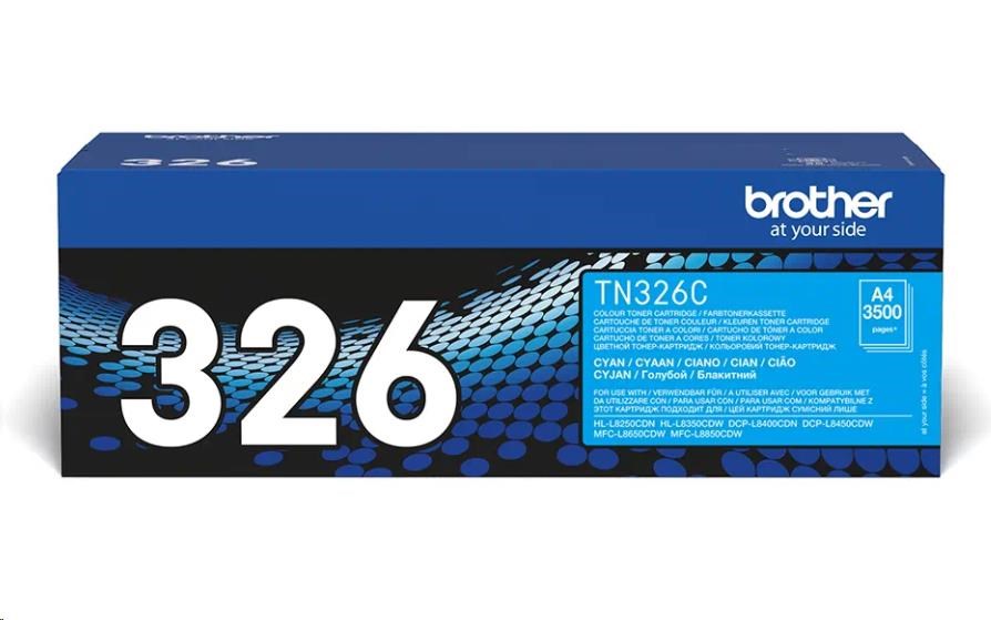 BROTHER Toner TN-326C Laser Supplies - 3500stran - pro DCP-L8450CDW0 