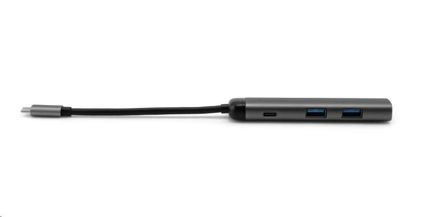 VERBATIM 49140 Multiportový HUB USB-C,  2x USB 3.0,  1x USB-C,  HDMI,  šedý dok4 