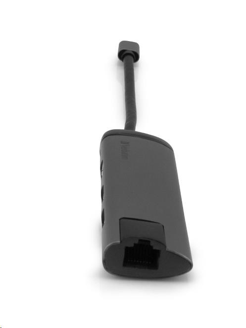 VERBATIM 49141 Multiportový USB-C HUB,  2x USB 3.0,  1x USB-C,  HDMI,  LAN,  šedý dok7 
