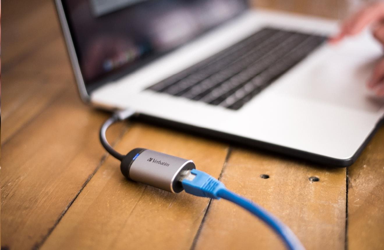 VERBATIM 49146 Adaptér USB-C™ na gigabitový Ethernet Rj45 HUB6 