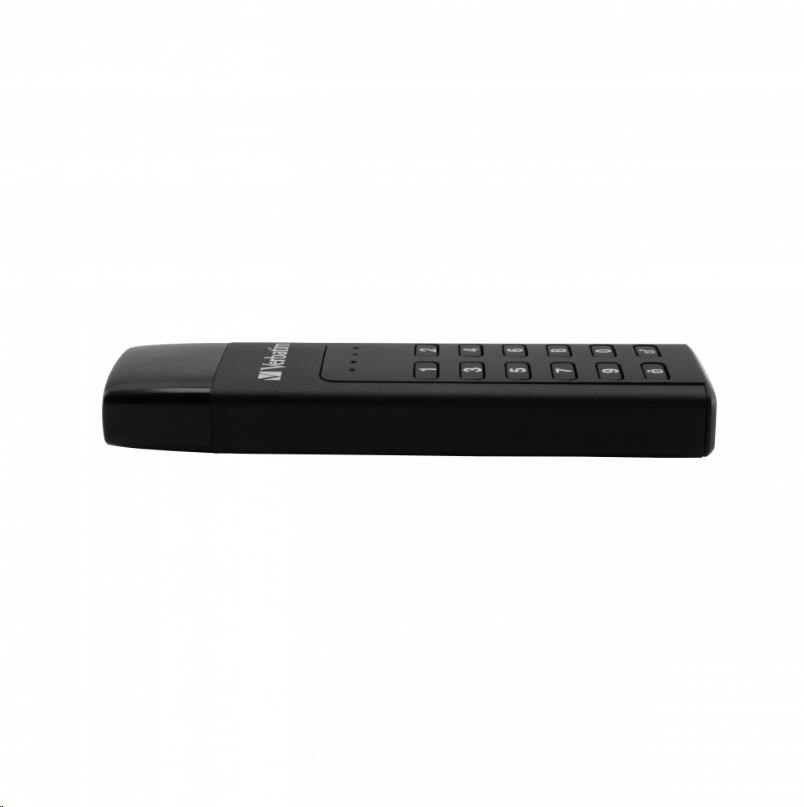 VERBATIM USB C 3.1 disk 128 GB - klávesnica Secure (R:160/W:150 MB/s) GDPR1 