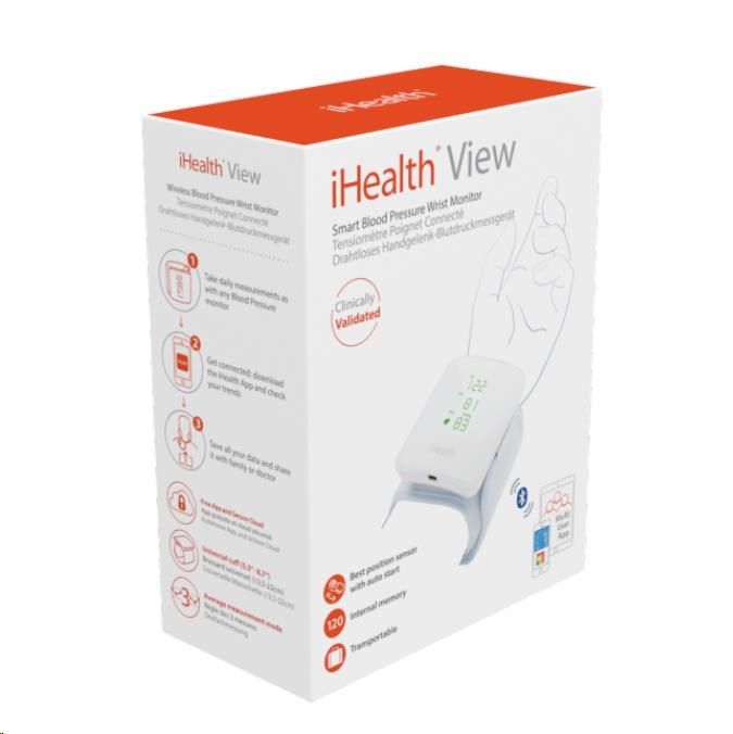 iHealth VIEW BP7s chytrý zápěstní měřič krevního tlaku2 
