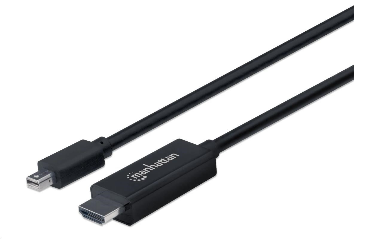 Kábel MANHATTAN Mini DisplayPort na HDMI (4K@60Hz),  1.8 m,  čierna2 