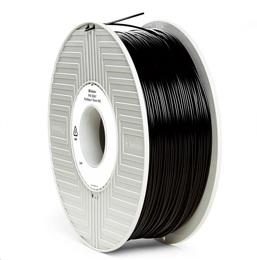 VERBATIM Filament pre 3D tlačiarne PLA 1.75mm,  335m,  1kg čierna0 