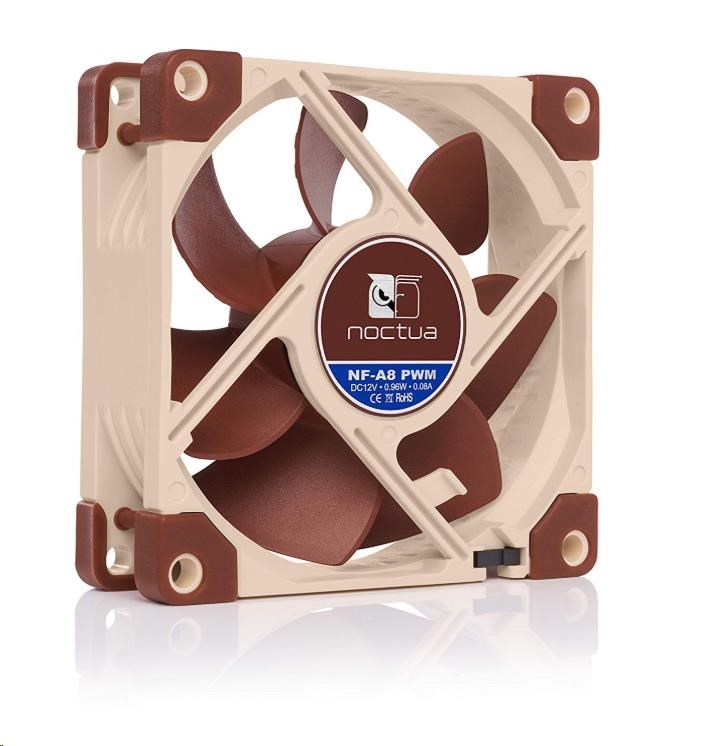 NOCTUA Ventilátor NF-A8 PWM,  80mm,  hnědá2 