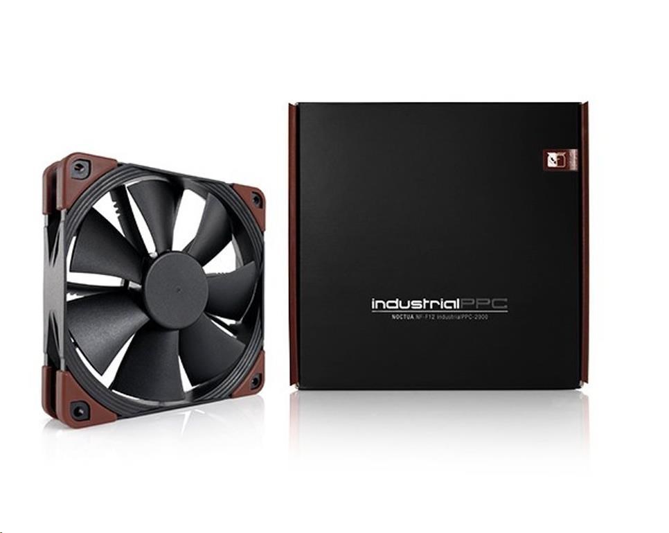 NOCTUA Ventilátor NF-F12 iPPC-3000 PWM,  120mm,  černá/ hnědá2 