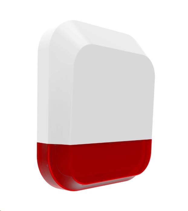 iGET SECURITY DP11 Bezdrátová bateriová venkovní siréna 115 dB pro alarm M4. Indikace alarmu také pomocí červených LED0 