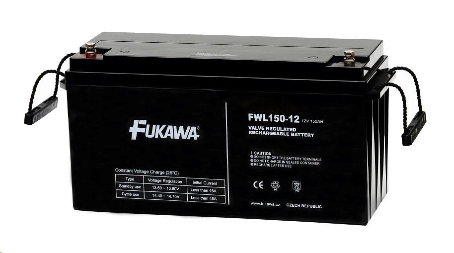 Batéria - FUKAWA FWL 150-12 (12V/150Ah - M8), životnosť 10 rokov0 