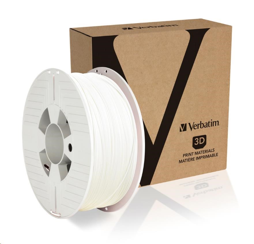 VERBATIM Filament pre 3D tlačiarne PLA 1.75mm,  335m,  1kg biela (OLD PN 55268)1 