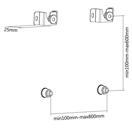 Reflecta MULTI Slim 70-8060 nástěnný TV držák2 