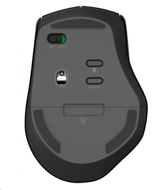 Bezdrôtová laserová myš RAPOO MT550, viacrežimová: 2.4 GHz, Bluetooth 3.0 & 4.0, čierna2 