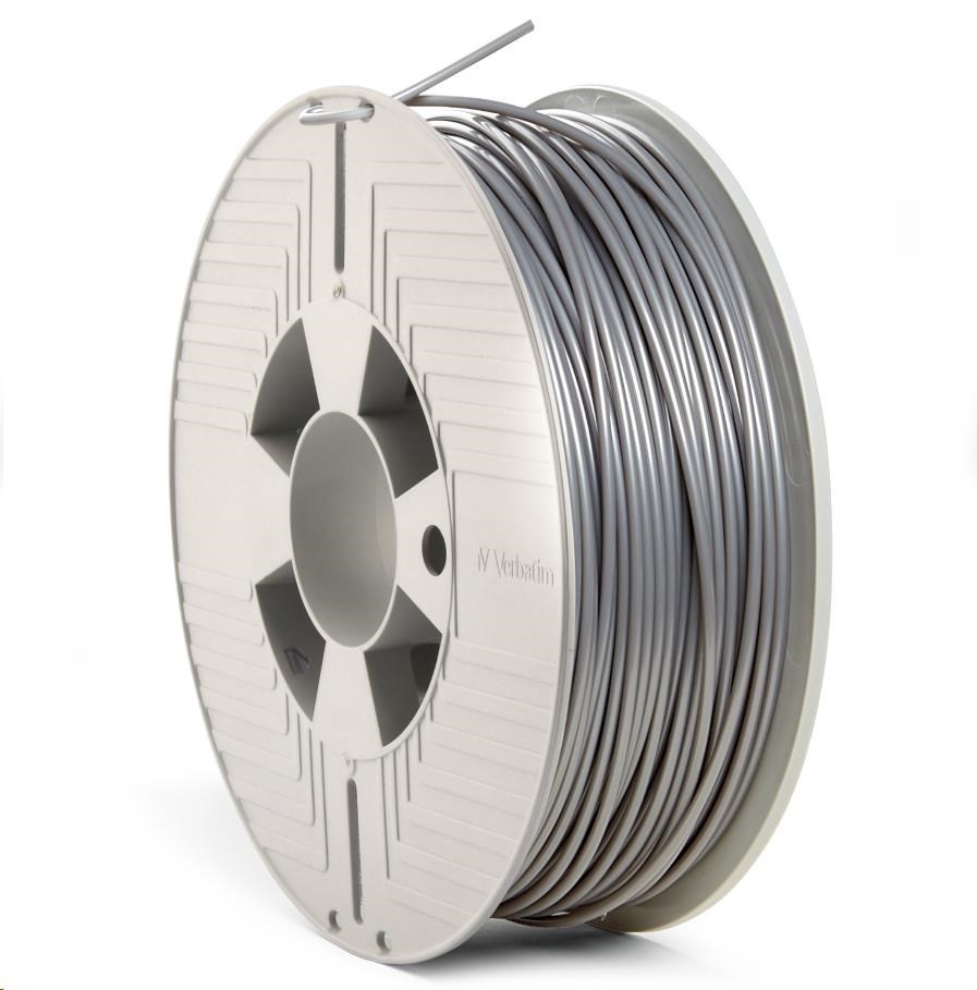 VERBATIM Filament pre 3D tlačiarne PLA 2.85mm,  126m,  1kg strieborná (OLD model 55283)2 