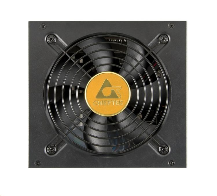 Napájací zdroj CHIEFTEC Polaris Series,  PPS-650FC,  650W,  ATX-12V V.2.4,  PS2,  12cm ventilátor,  Active PFC,  modulárny,  801 