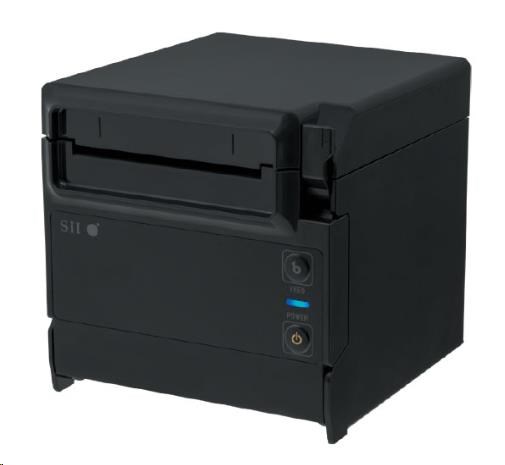 Pokladničná tlačiareň Seiko RP-F10,  rezačka,  horný/ predný výstup,  USB,  čierna,  zdroj0 