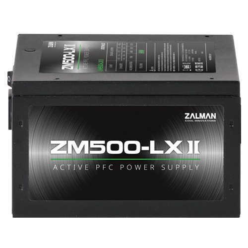 Napájací zdroj ZALMAN ZM500-LXII,  500W eff. 85%1 
