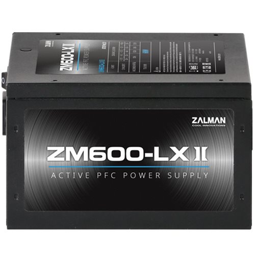 Napájací zdroj ZALMAN ZM600-LXII,  600W eff. 85%0 