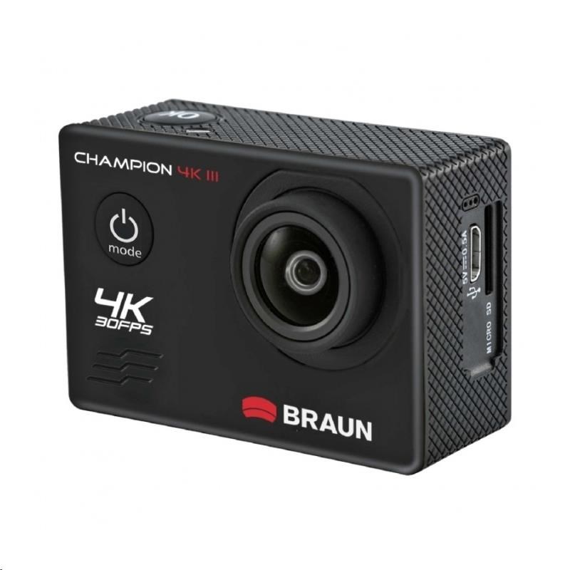 Braun CHAMPION 4K III sportovní minikamera + podvodní pouzdro3 