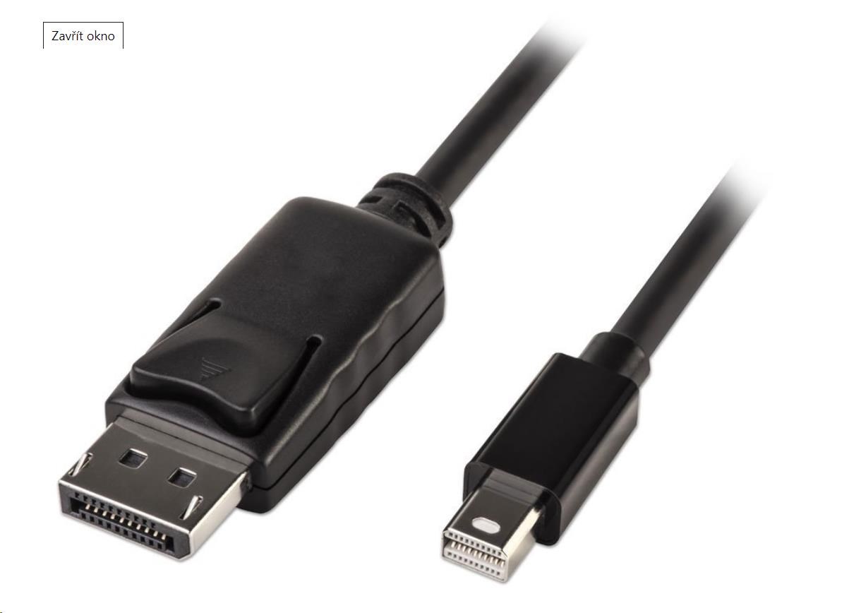 PREMIUMCORD Mini DisplayPort - DisplayPort V1.2 pripojovací kábel M/M 3 m0 